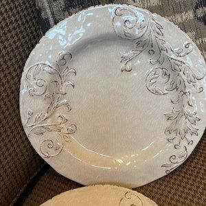 Rustic Crackle Melamine Dinner Plates Nicole Miller Aphorism